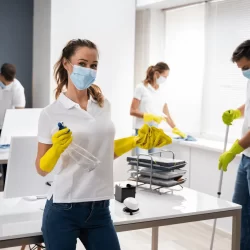 office cleaning team
